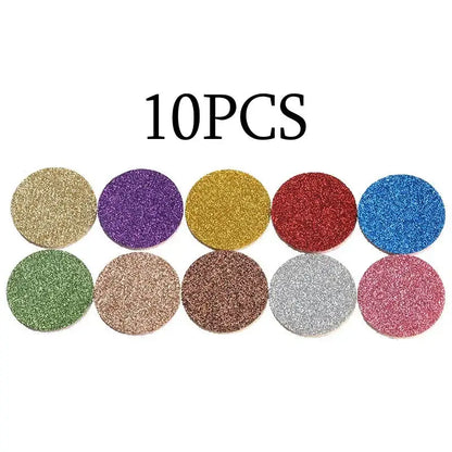 x10 disques feutrine multicolore pour bijou diffuseur HE