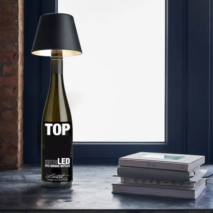 Tête de Lampe de Table Bouteille de Vin – Élégance Pratique et Rechargeable