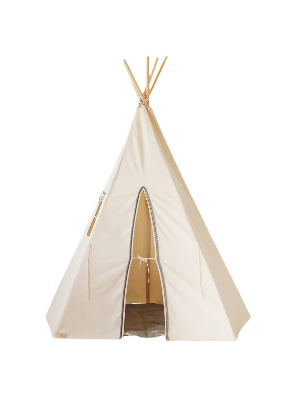 Tipi Enfant « Pompons Gris »