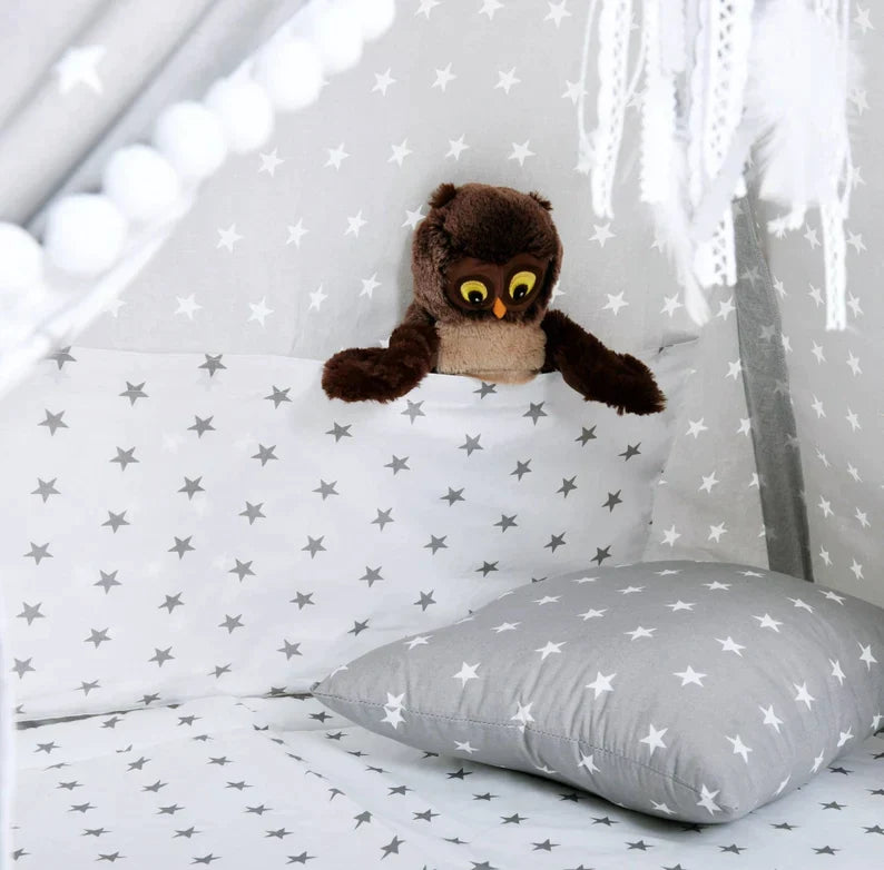 Tipi Gris avec Étoiles