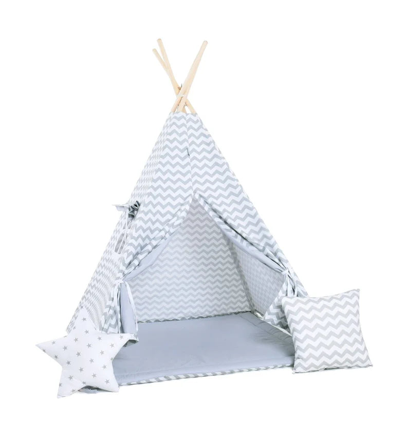 tipi-pour-enfants-avec-rayures-blanches-et-grises