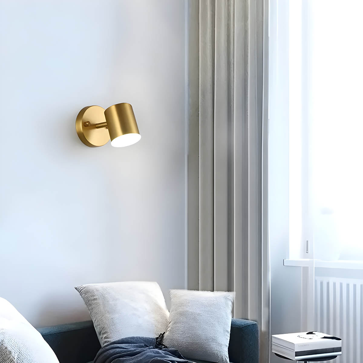 Applique Murale LED Nordic Copper - Lampe Moderne en Fer et Cuivre