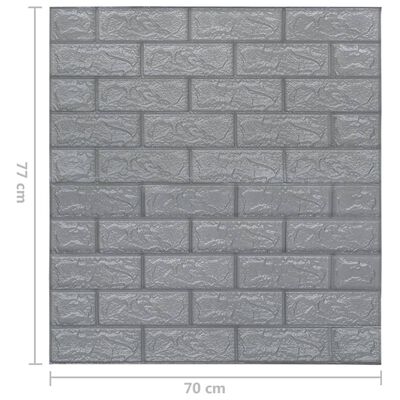 [PACK 10 pcs] Panneau mural 3D Premium - Brique (5,39 m²)