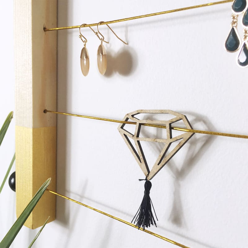 Kit DIY porte-bijoux mural