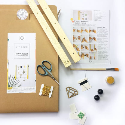 Kit DIY porte-bijoux mural