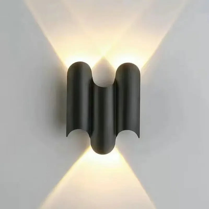 applique murale noir aluminium