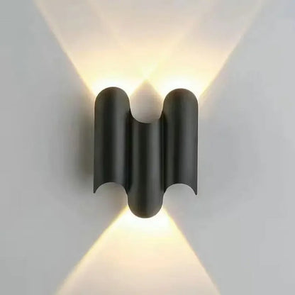 applique murale noir aluminium