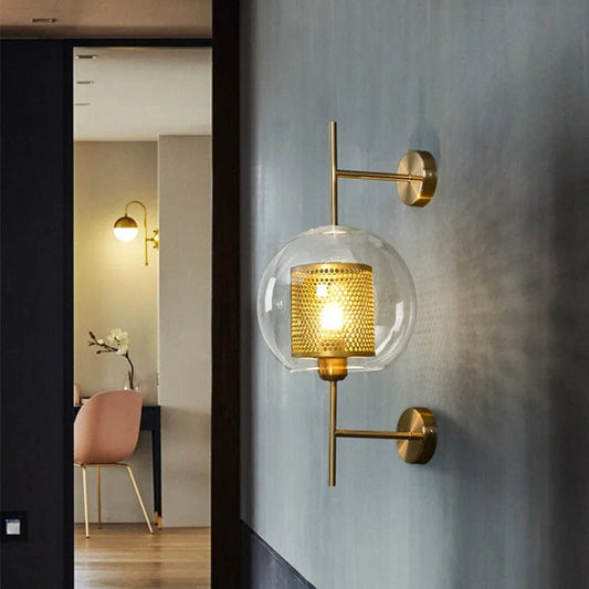 applique murale salon design en verre