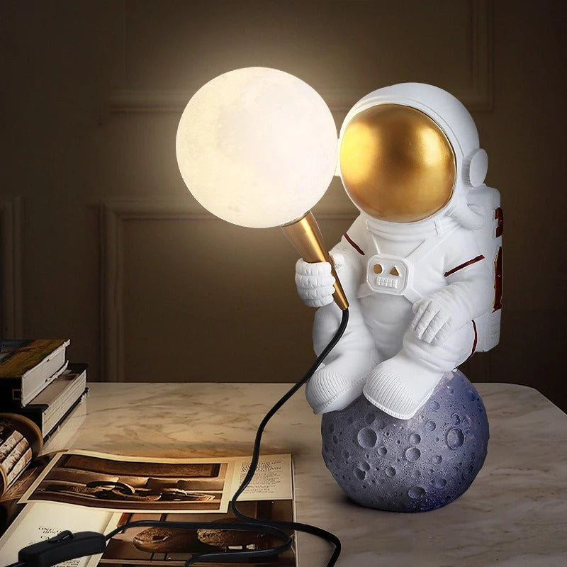 applique murale astro design blanc or