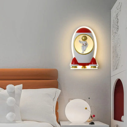 applique murale chambre garçon rouge