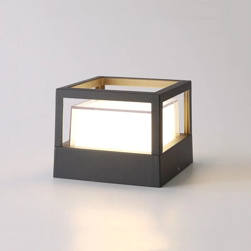 applique murale cube led noir