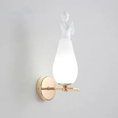 applique murale ange lumineux