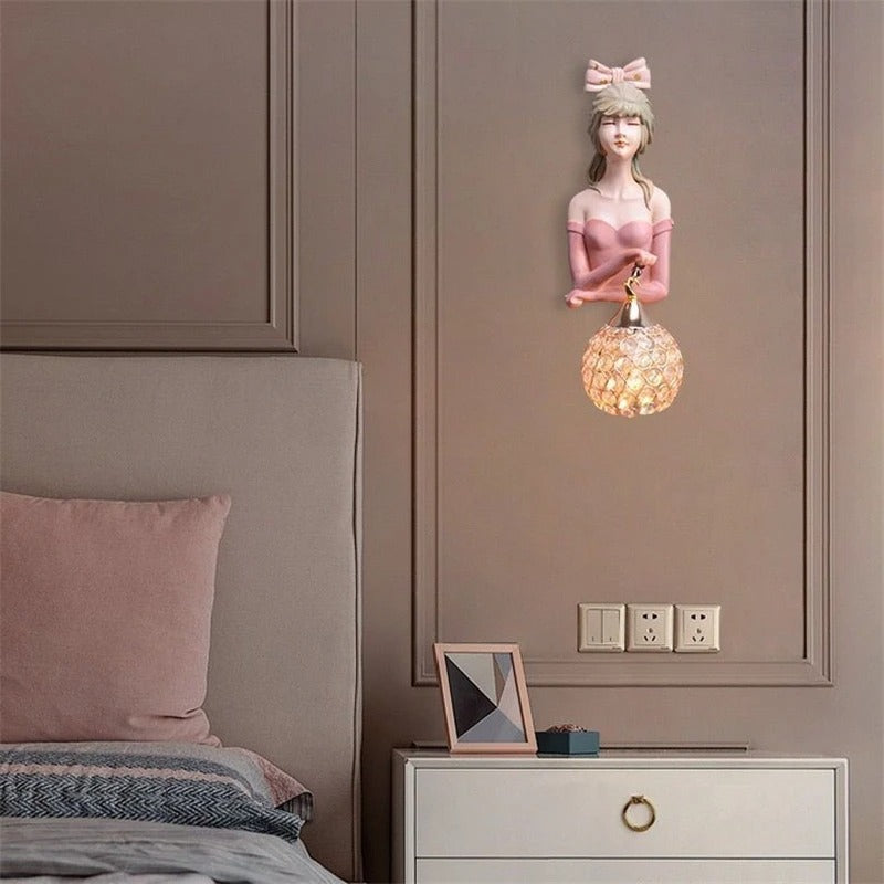 applique murale moderne chambre fille 