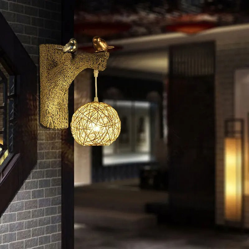 applique murale bronze ancien bohème chambre