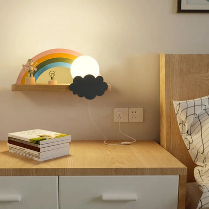 applique murale arc en ciel design chambre enfant