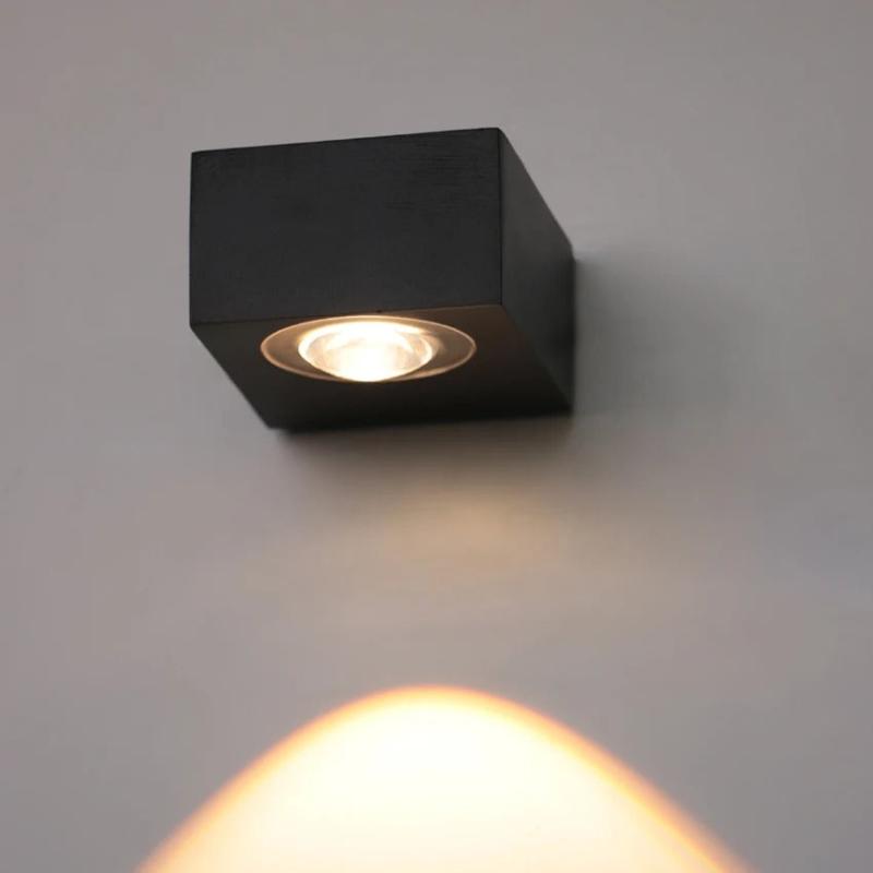 applique murale design cube noir