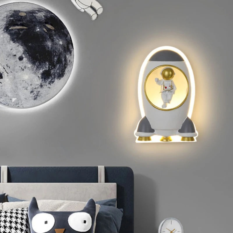 applique murale chambre garçon gris