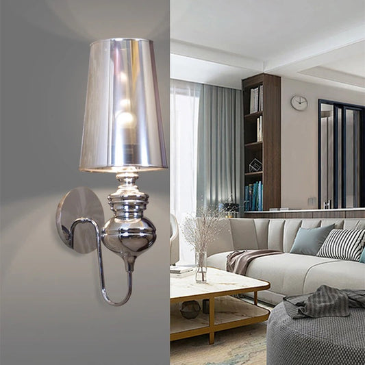 applique murale rustique argent