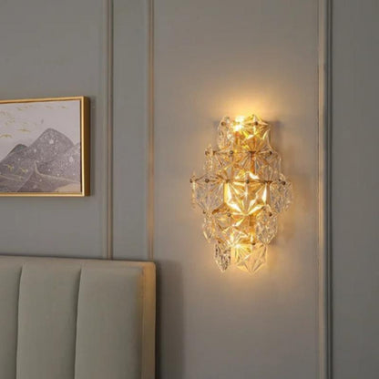 applique murale design en verre pour chambre parentale