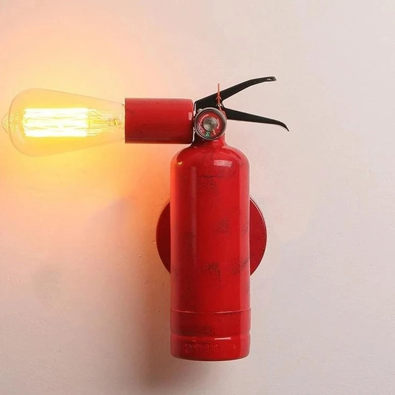 applique murale rouge lumineux