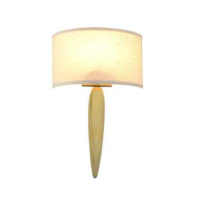 applique murale abat jour tissu blanc moderne