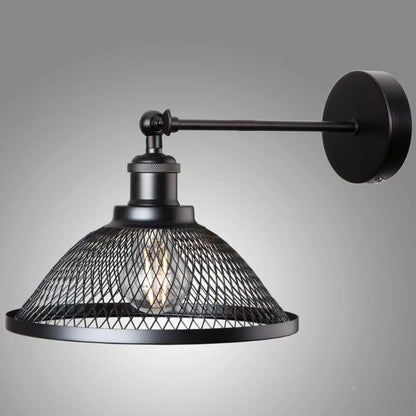 applique murale noir cage moderne