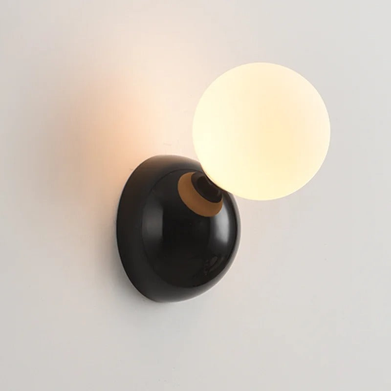 applique murale montee escalier noir design