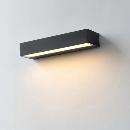 applique murale horizontale noire