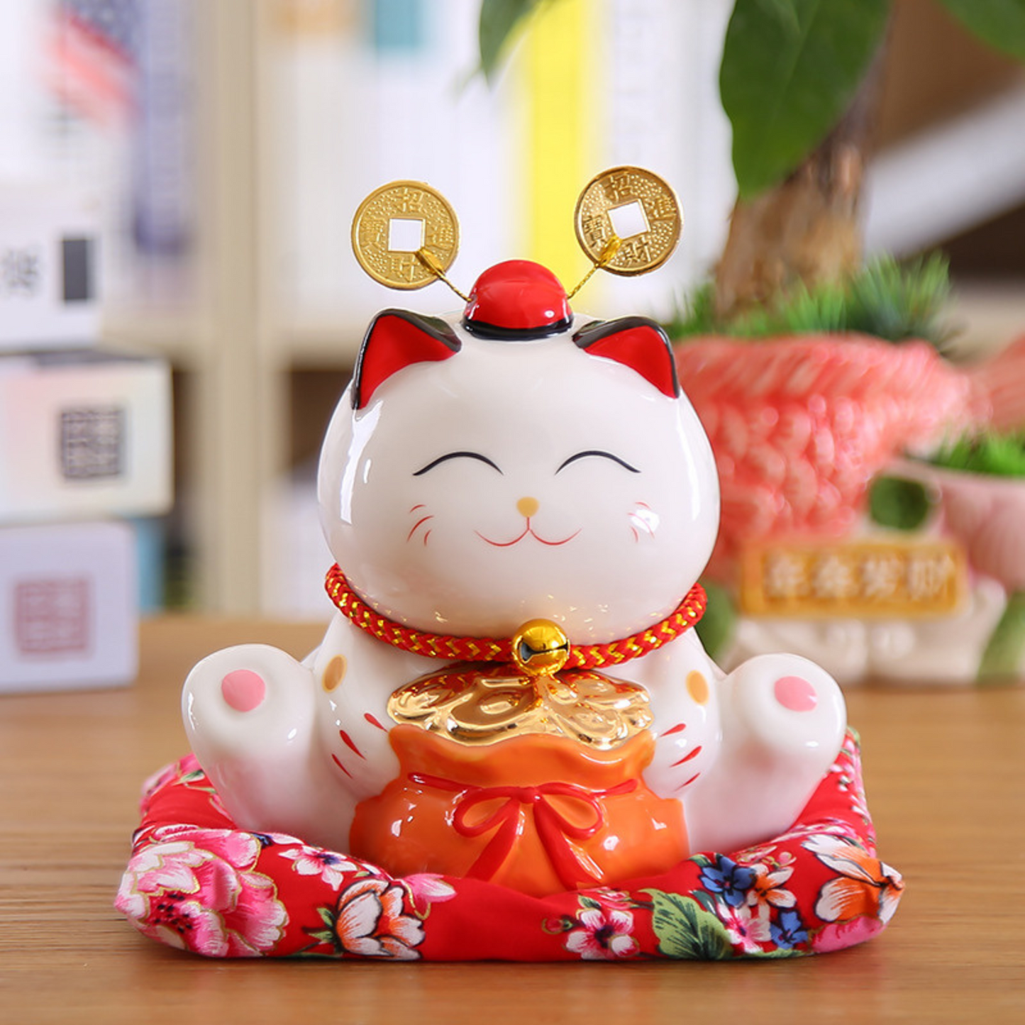 Maneki Neko Tirelire ’Daruma’ - Or