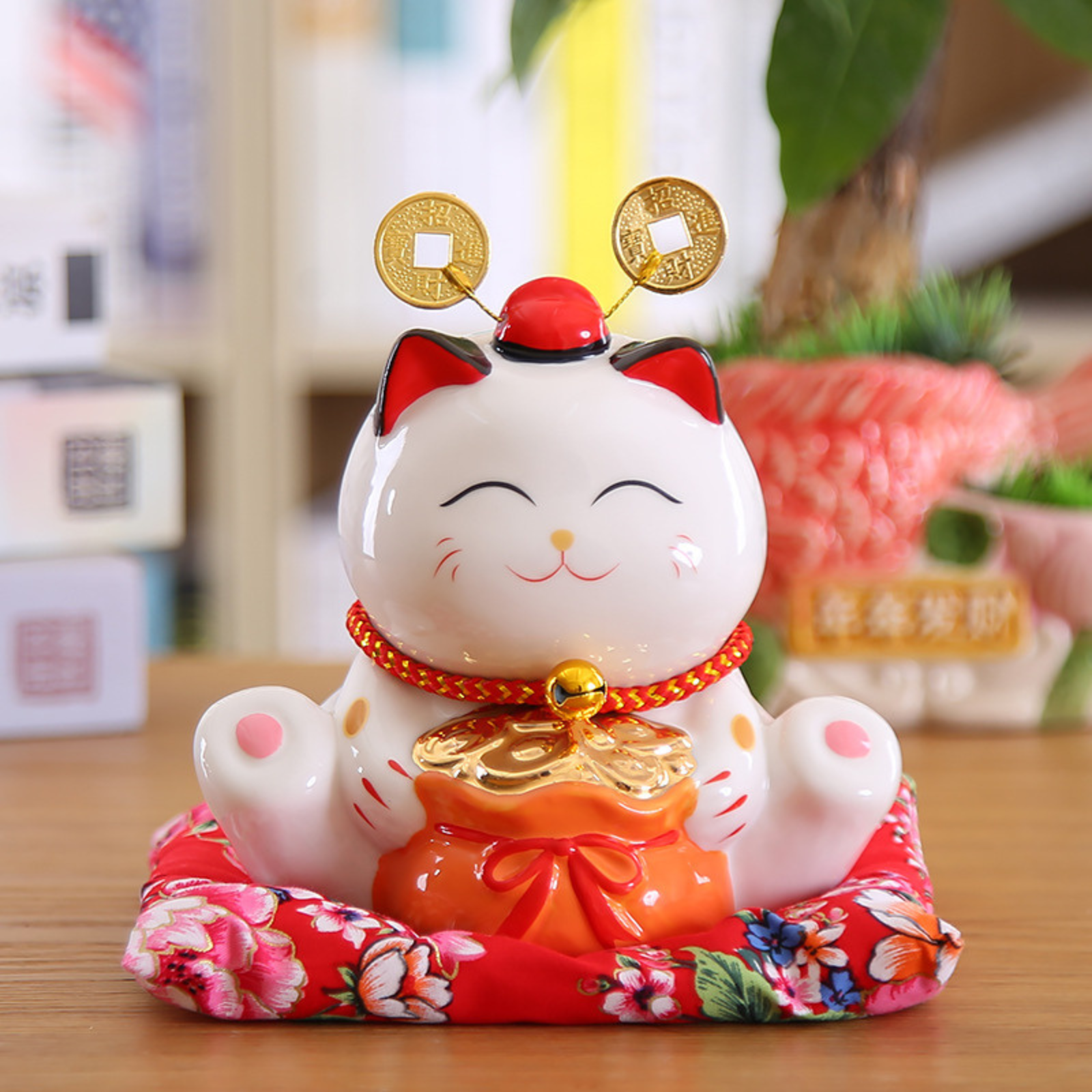 Maneki Neko Tirelire ’Daruma’ - Or