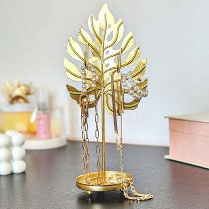 Arbre à bijoux original feuille monstera