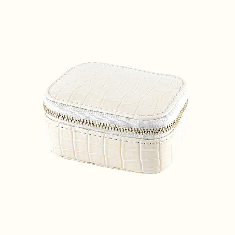 Petite trousse à bijoux de voyage cuir