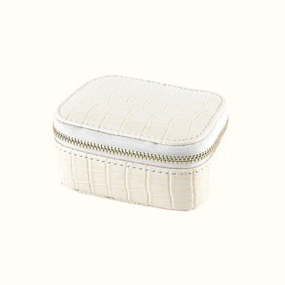 Petite trousse à bijoux de voyage cuir