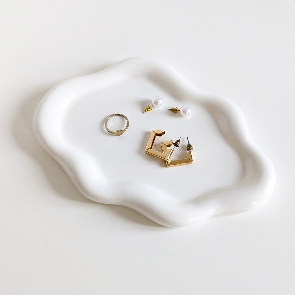Plateau bijoux en forme de nuage
