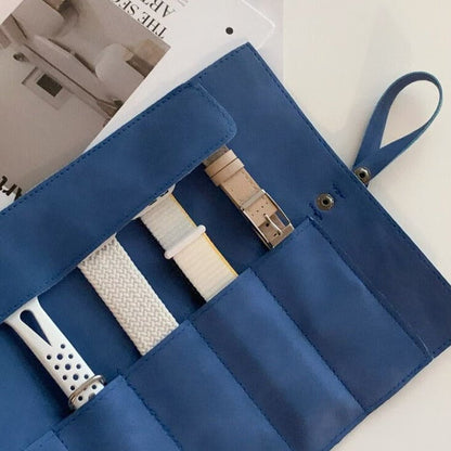 Pochette de voyage pour montres en cuir – 5 emplacements