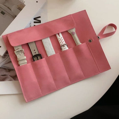 Pochette de voyage pour montres en cuir – 5 emplacements