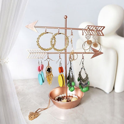 Porte-bijoux flèches et coupelle en métal