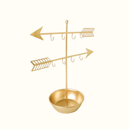 Porte-bijoux flèches et coupelle en métal