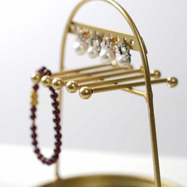 Porte bijoux lapin doré avec miroir