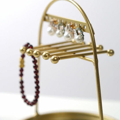 Porte bijoux lapin doré avec miroir