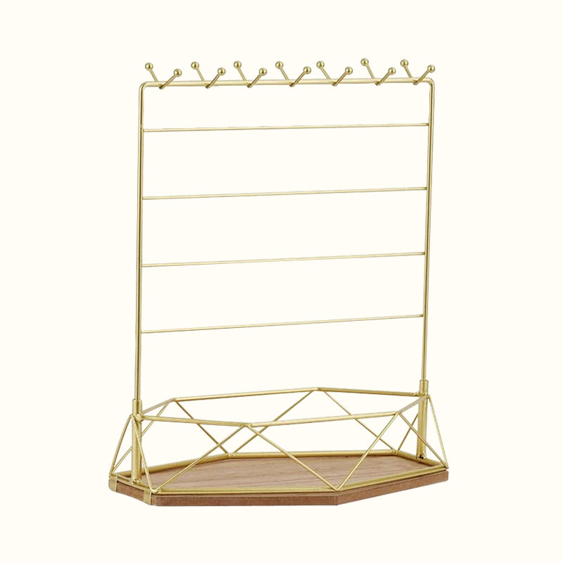 Porte bijoux métal doré