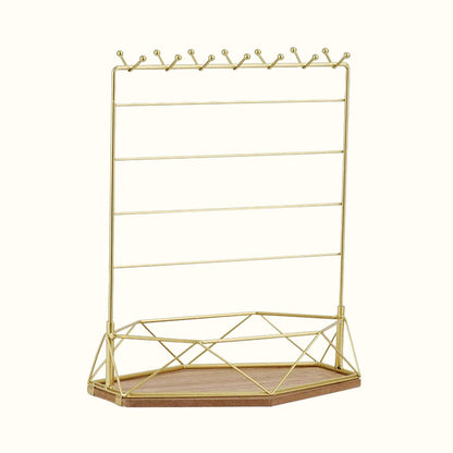 Porte bijoux métal doré