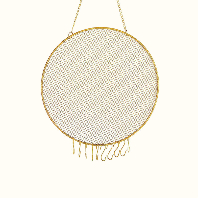 Porte-bijoux mural attrape-rêve en métal