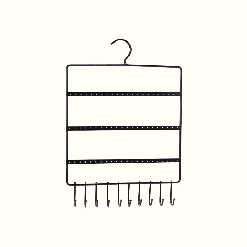 Porte-bijoux mural cintre avec crochets