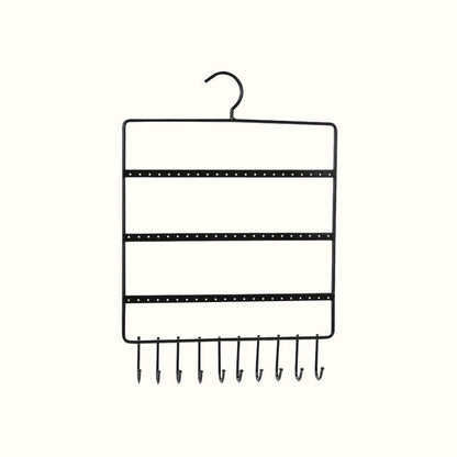 Porte-bijoux mural cintre avec crochets