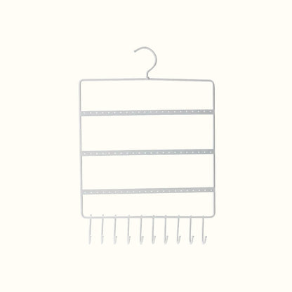 Porte-bijoux mural cintre avec crochets