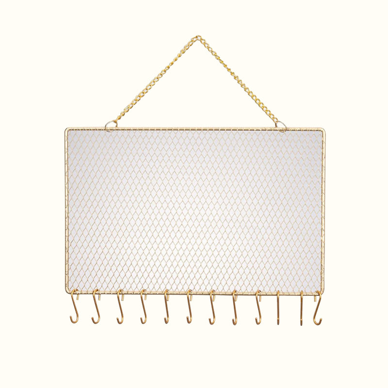 Porte bijoux mural design en métal