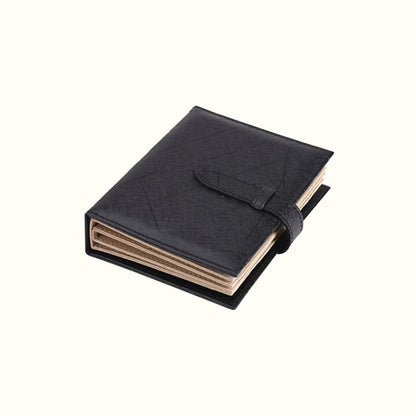 Porte-boucles d’oreilles portefeuille en cuir