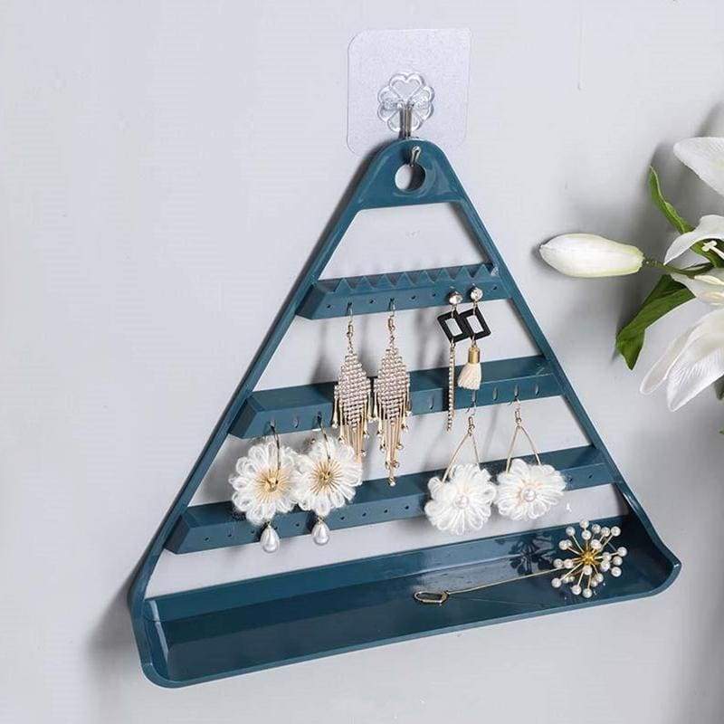 Porte-boucles d’oreilles pyramide mural