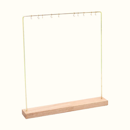 Porte colliers design en bois et métal